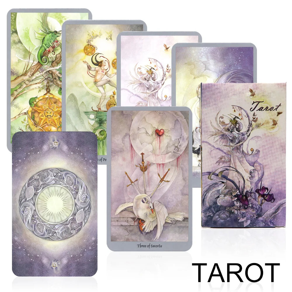 Shadows Tarot.78 Cards Set  Tarot Cards .Cards For Party Game Deck Mystical Divination Oracle Cards Friend Party Board Game