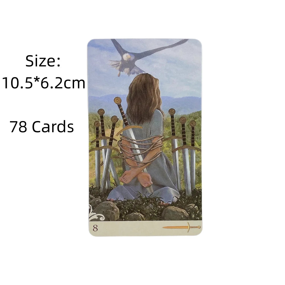 78pcs Vice Versa Tarot Kit Tarot Cards Oracle Deck Family Party Board Game Tarot Cards