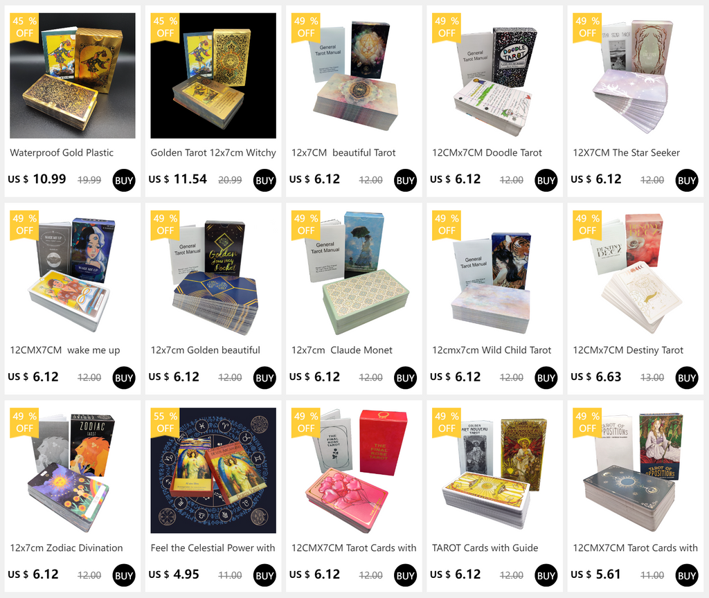 Shadows Tarot.78 Cards Set  Tarot Cards .Cards For Party Game Deck Mystical Divination Oracle Cards Friend Party Board Game