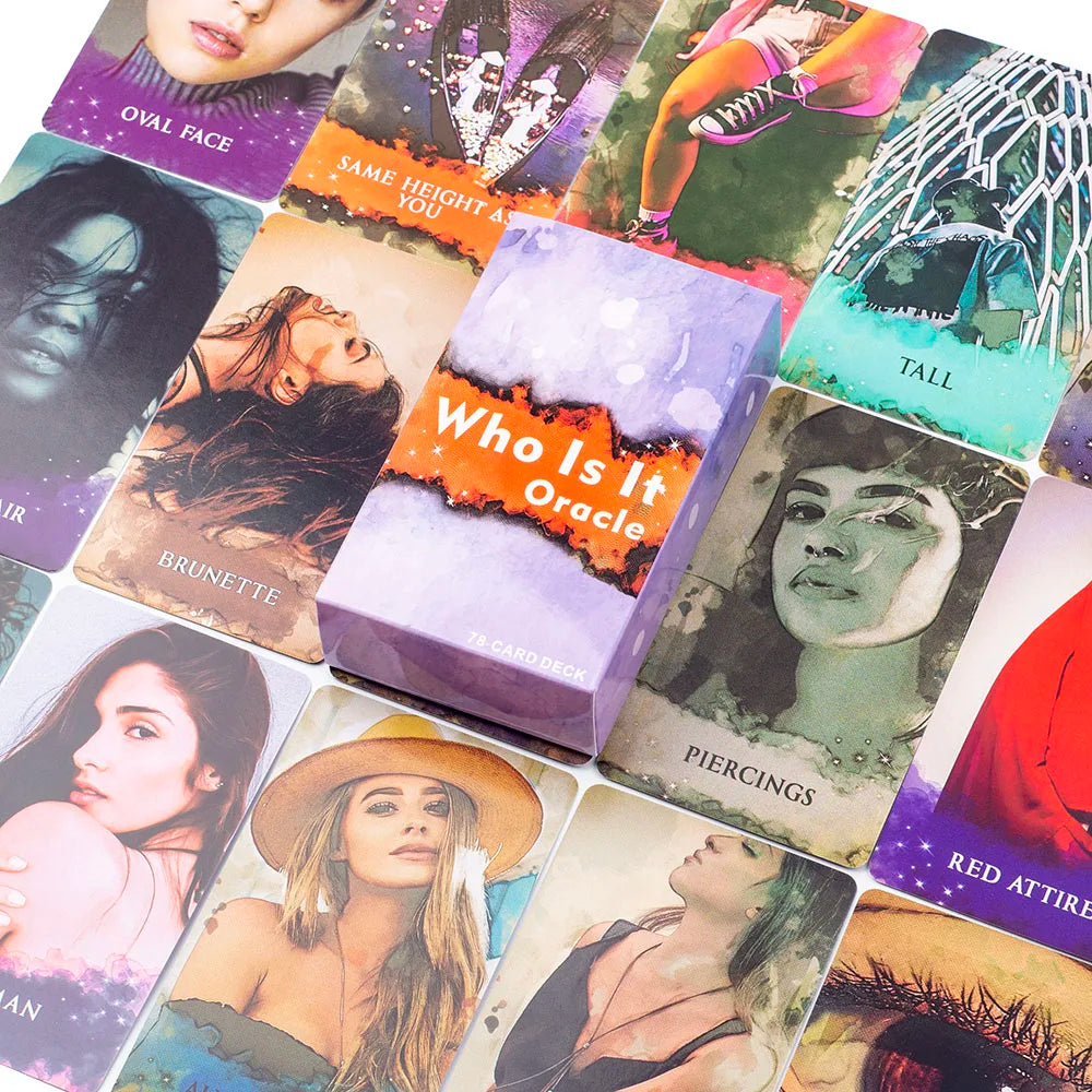 Who Is It Oracle Cards 78 Cards About 10X6cm NO Guide For Family Party High Quality Fortune Telling Divination Tarot Cards Deck