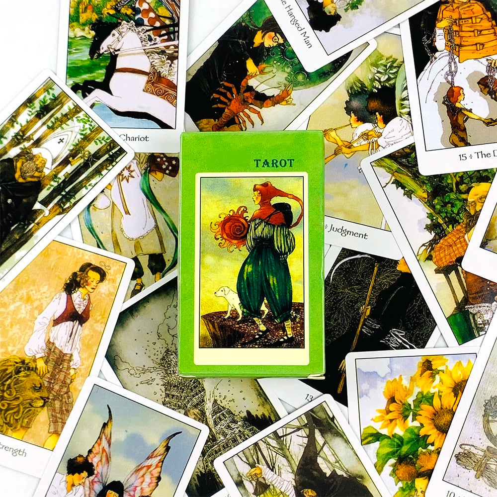 Tarot Cards A Traditional Tarot Cards With Contemporary Artistic Oracle Card Game For Divination, Meditation & Party Games