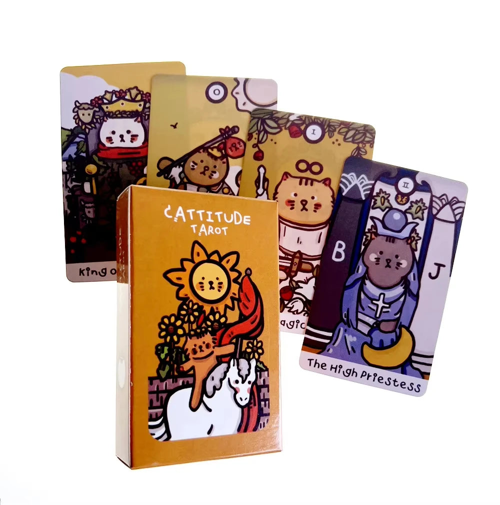 Cattitude Tarot Cards Plastificadas