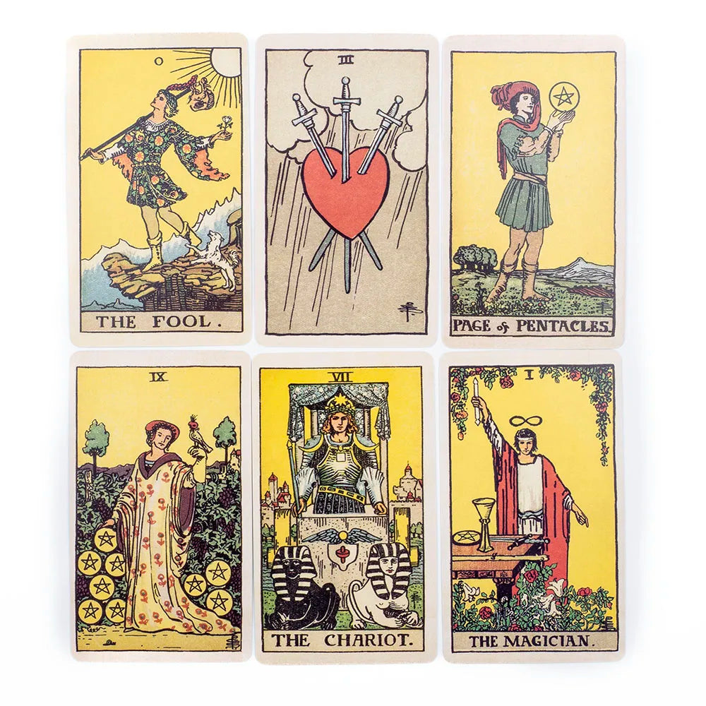 The Classic Tarot Cards Deck 78Pcs For Easy Beginners Fate Fortune Telling Party Tabletop Board Game Toy