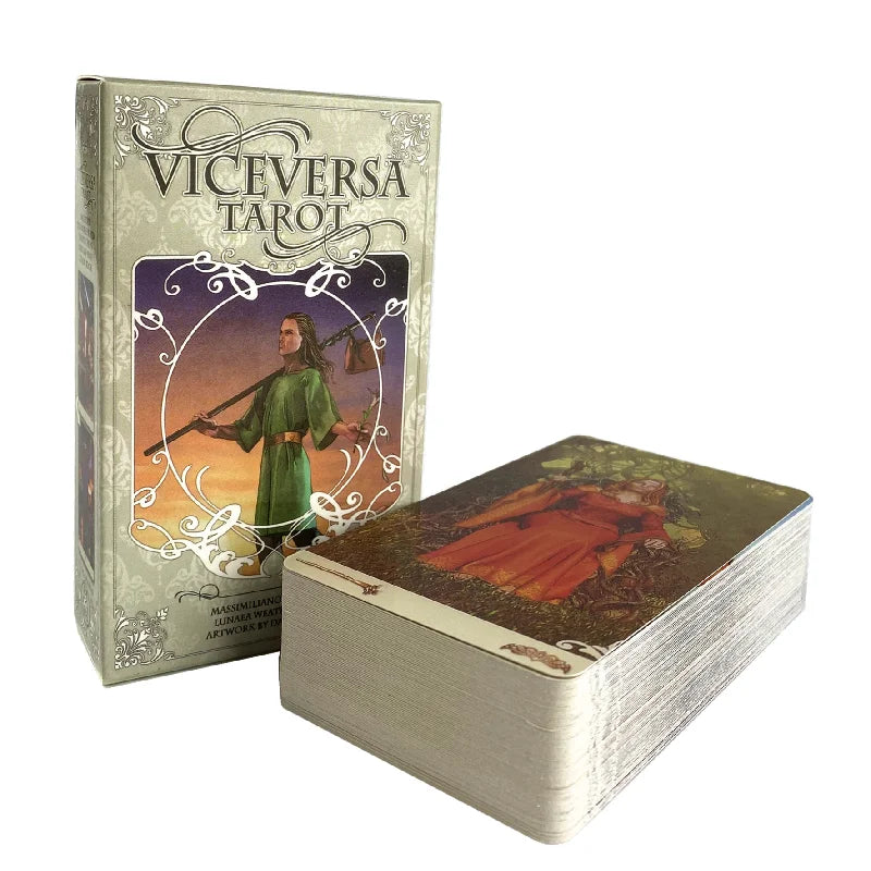 78pcs Vice Versa Tarot Kit Tarot Cards Oracle Deck Family Party Board Game Tarot Cards