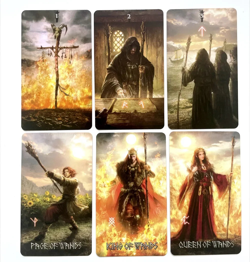 Runic Tarot cards board game wait tarot cards with pdf guidebook