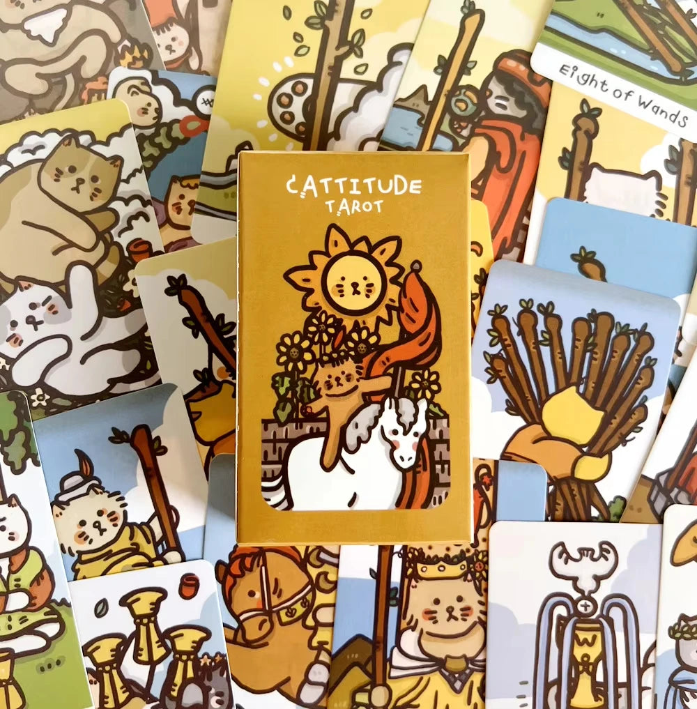 Cattitude Tarot Cards Plastificadas