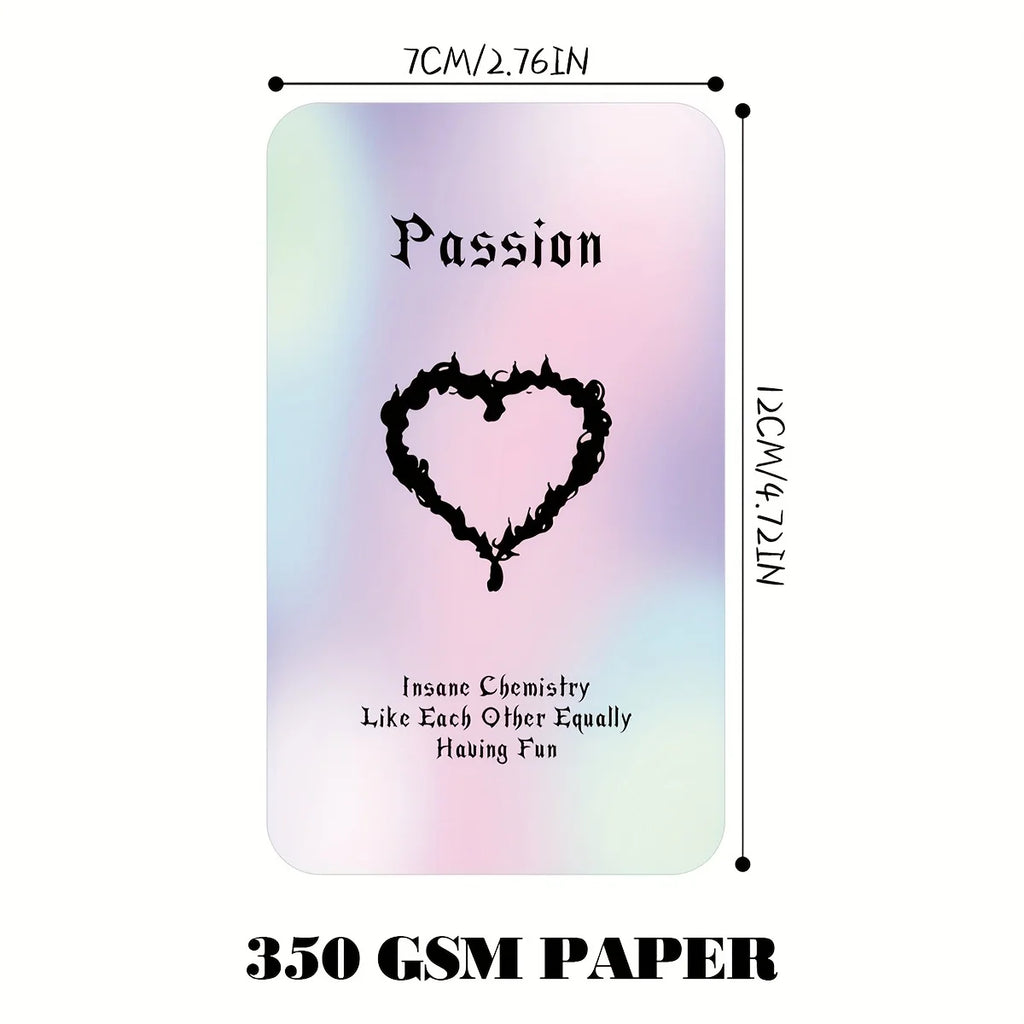 40/54 Sheets Tarot Set,Perfect Tarot Deck for Beginners,Tarot Fortune-telling Game Cards,Twin Flame Tarot Cards with Meaning
