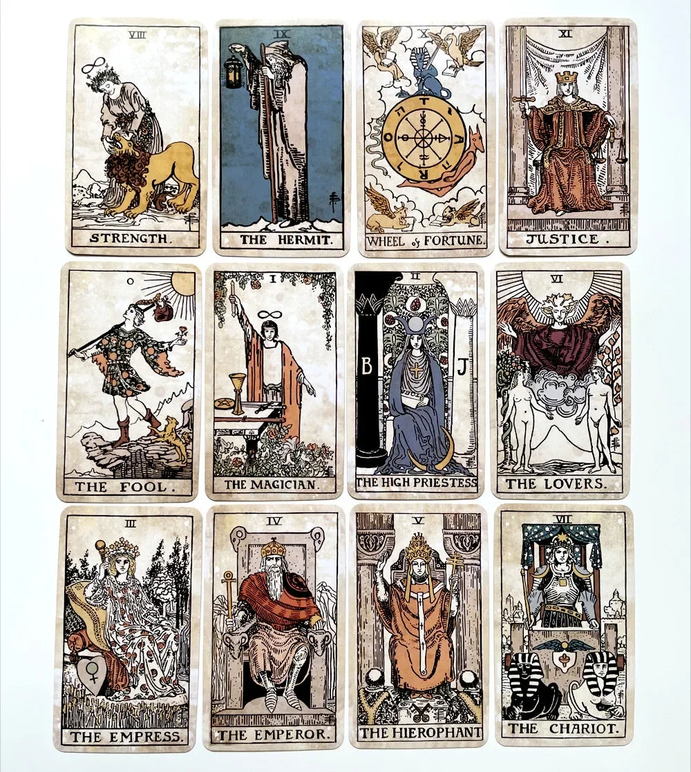 Runic Tarot cards board game wait tarot cards with pdf guidebook