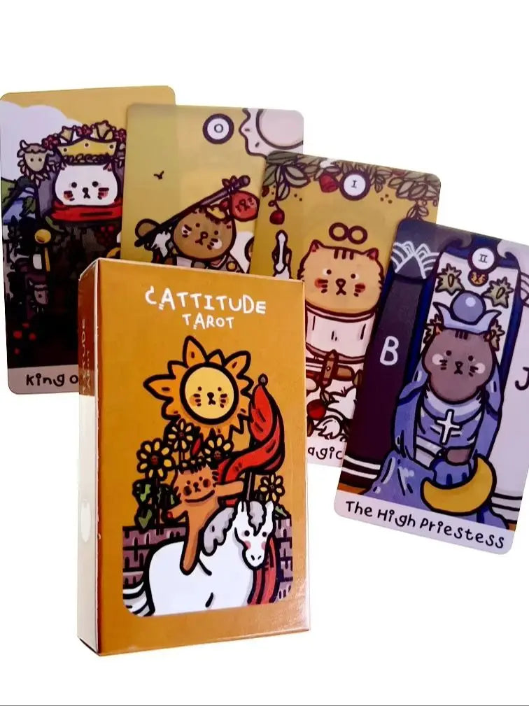 Cattitude Tarot Cards Plastificadas