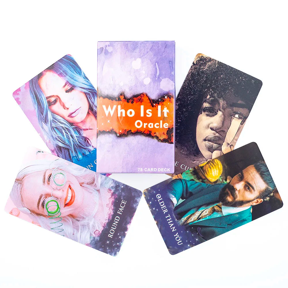 Who Is It Oracle Cards 78 Cards About 10X6cm NO Guide For Family Party High Quality Fortune Telling Divination Tarot Cards Deck