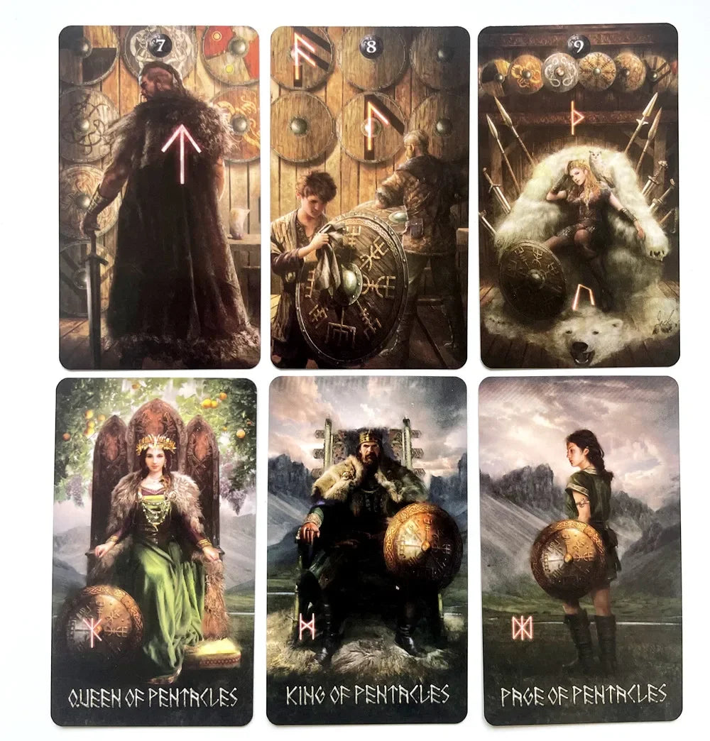 Runic Tarot cards board game wait tarot cards with pdf guidebook