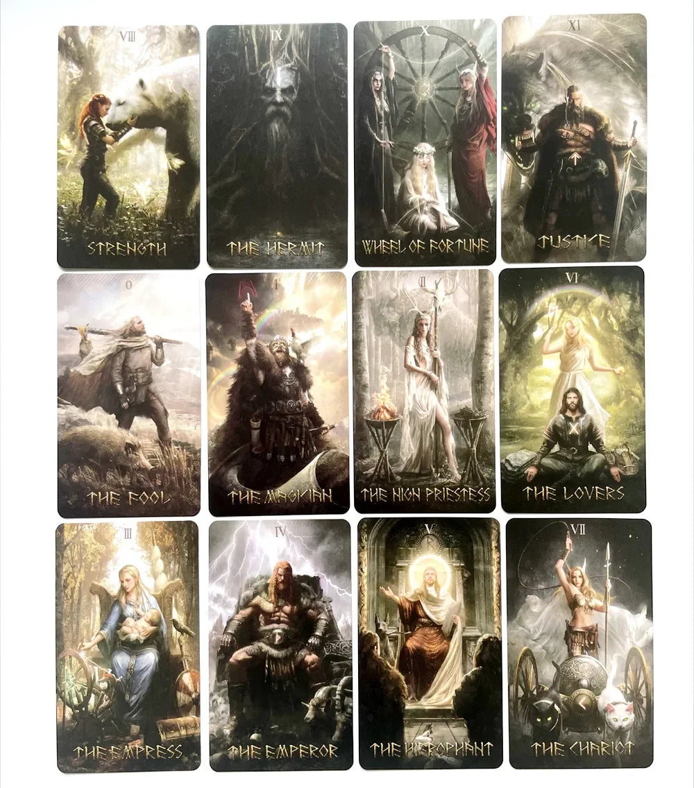 Runic Tarot cards board game wait tarot cards with pdf guidebook