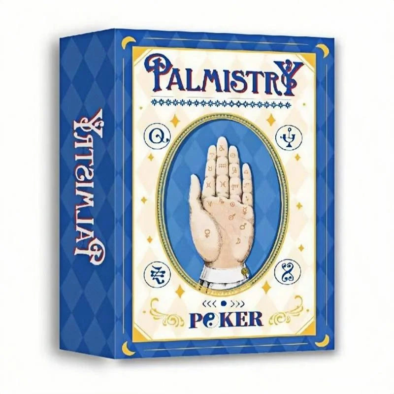 Hand Reading Tarot Card Set with Guide, 54 Mystical Divination Cards for Beginners, Inner Game Exploration Tool Gift.