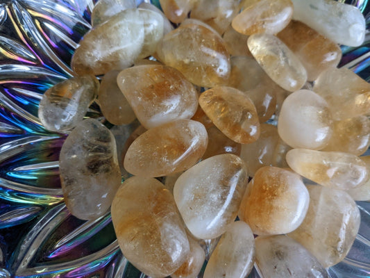 Citrine Tumble Stones-Natural Crystals-High Quality Crystals